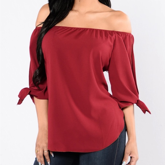 Wine blouse - Picture 1 of 2